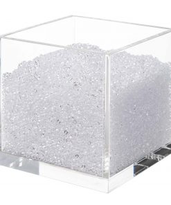 Acrylic Cube Organizer with Crystals (CLEAR)