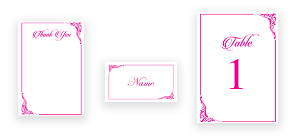 Classic Calligraphy in Pink