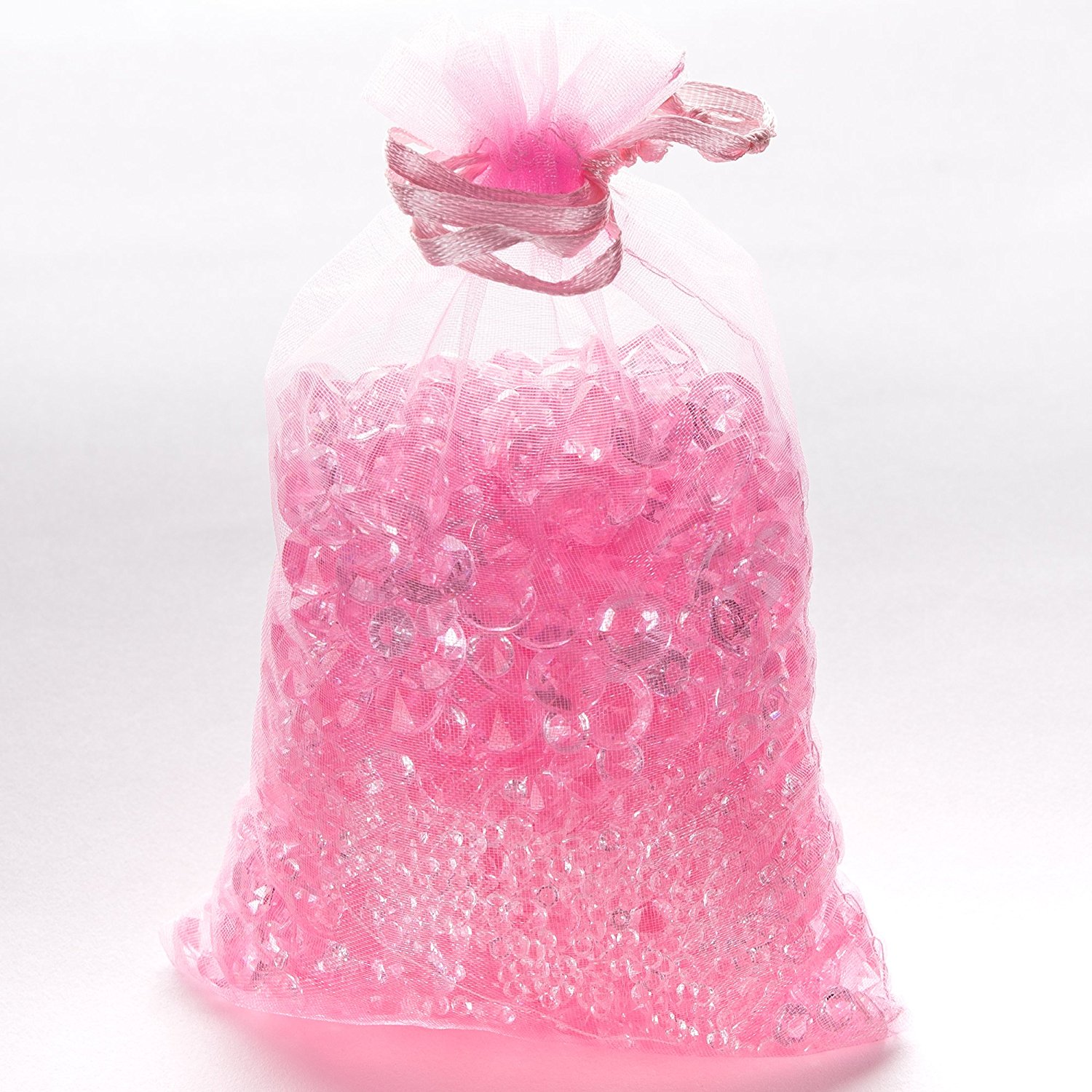 Baby Pink Diamond Table Confetti Diamante Wedding Decoration Scatter 4 sizes NEW 