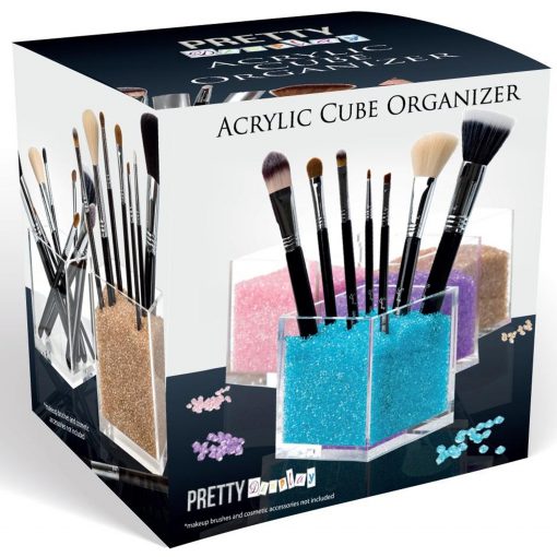acrylic cube makeup organizer
