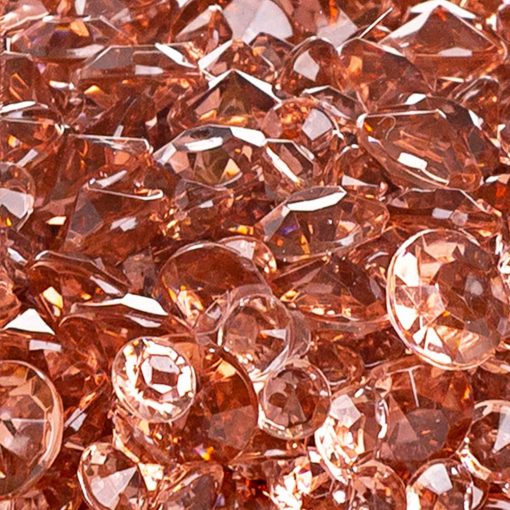acrylic diamonds rosegold