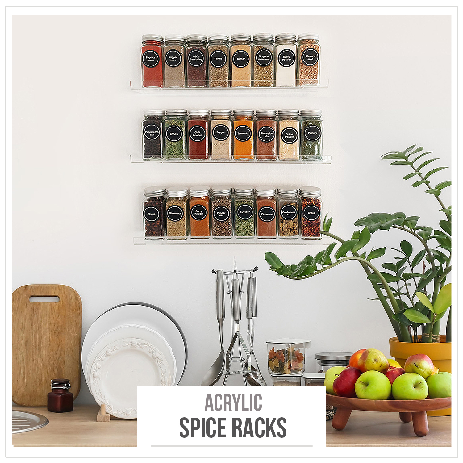acrylic spice racks