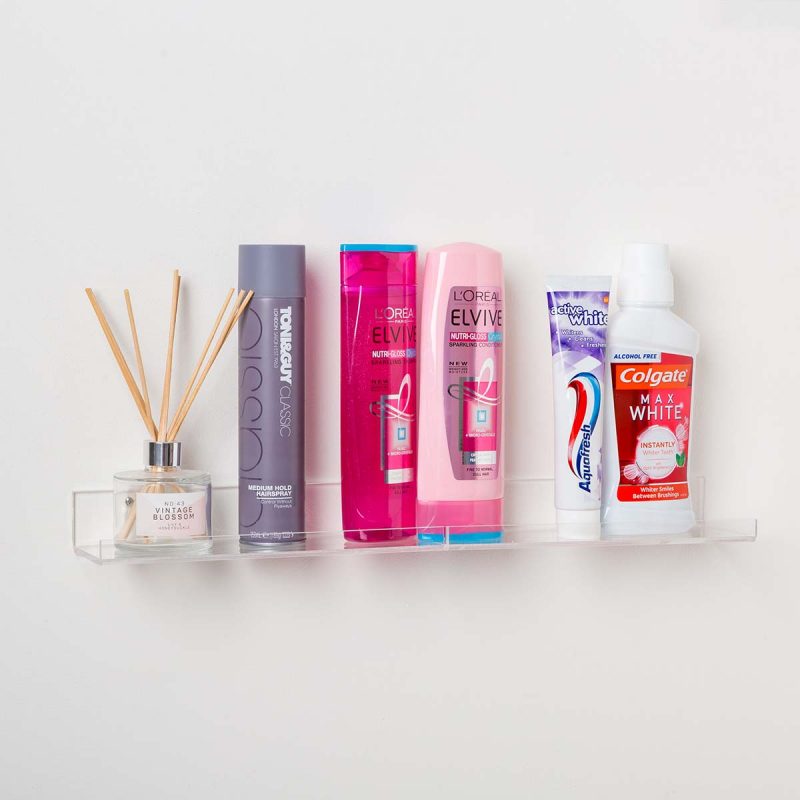 Acrylic Bathroom Shelves (Set of 2)- Versatile, Slim & Space-Saving!