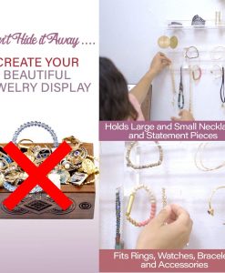 Beauty Acrylic Jewelry Holder Organizer Display Earring Necklace and Bracelet 