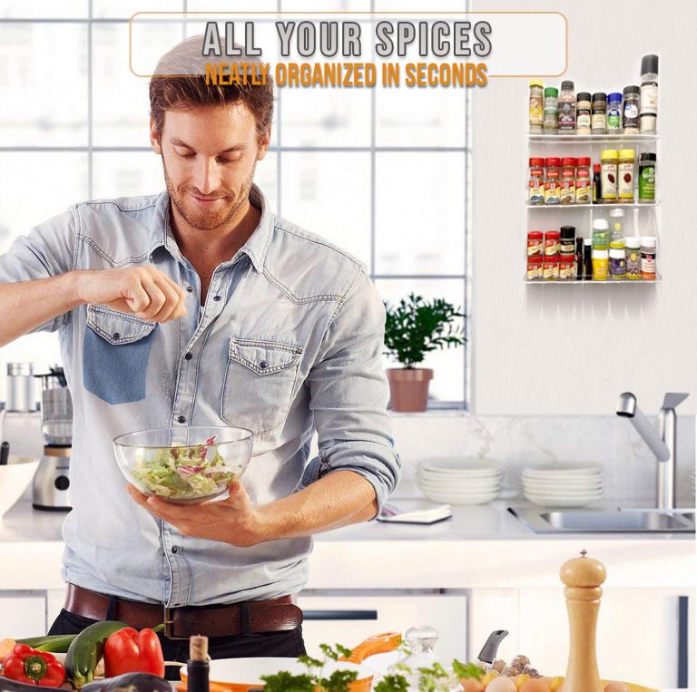 Acrylic Spice Rack- Suits Every Kitchen Style, 3 Shelf Set!
