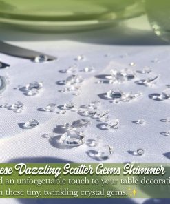 diamond table confetti for wedding
