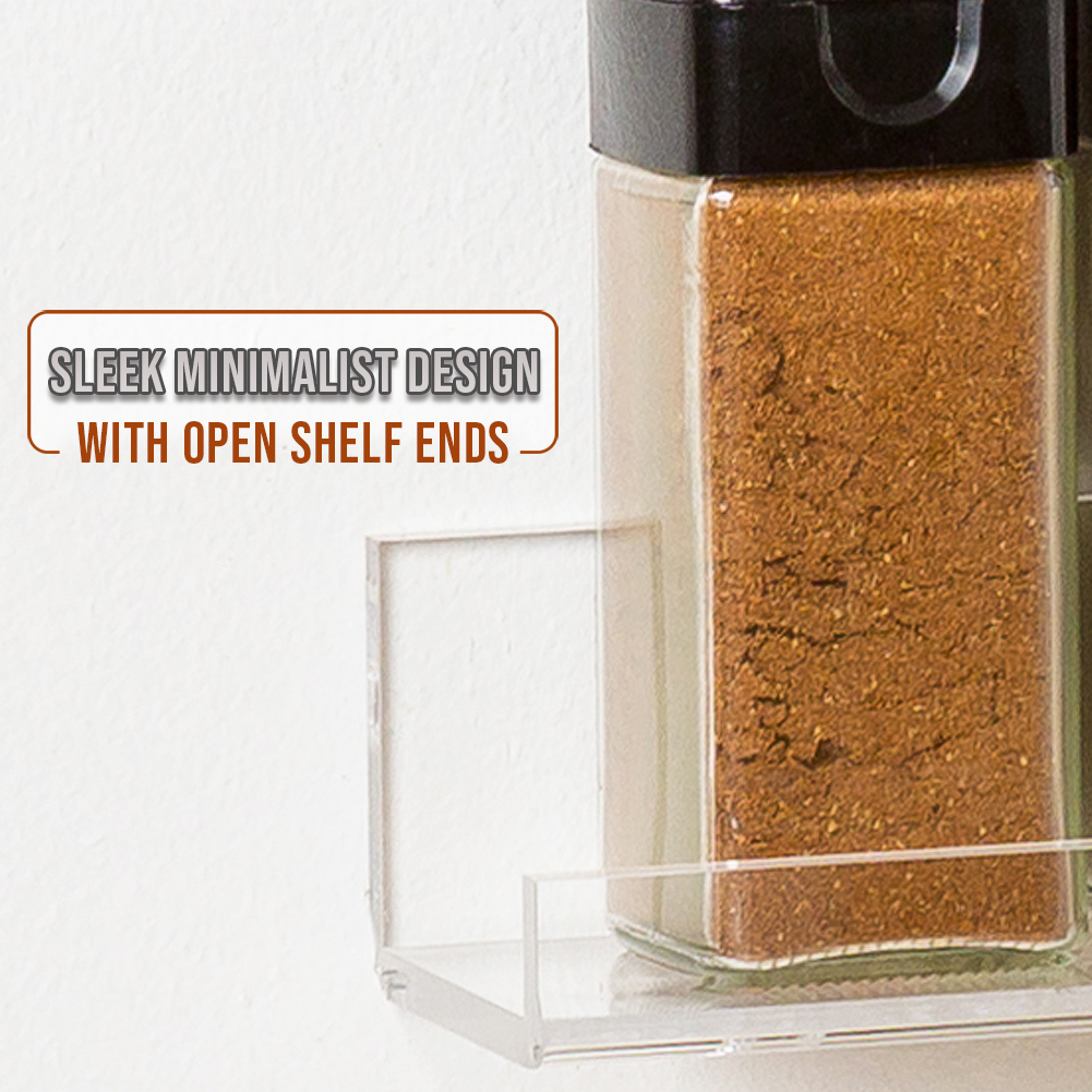 spice racks with open ends